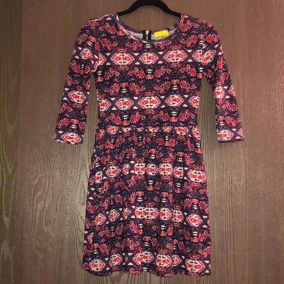 🌷dee elle 3/4 Sleeve Mini Dress - Picture 1 of 8